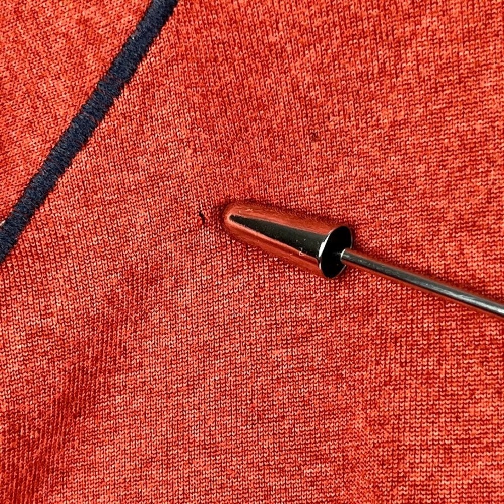 LL Bean Men's XL Slightly Fitted 1/4 Zip L/S Activewear Hiking Trail Red Ochre - Picture 8 of 8